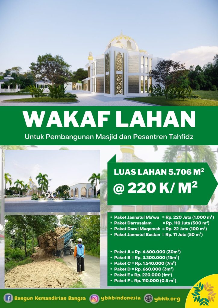 Wakaf lahan ybkb indonesia