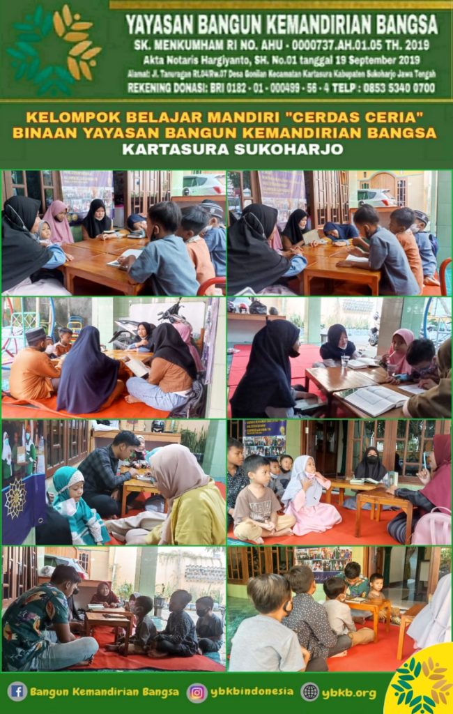 YBKB Indonesia, Yayasan Bangun Kemandirian Bangsa Sukoharjo, wakaf al-qur'an, wakaf sumur bor, wakaf lahan