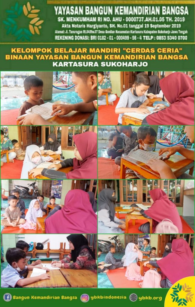 YBKB Indonesia, Yayasan Bangun Kemandirian Bangsa Sukoharjo, wakaf al-qur'an, wakaf sumur bor, wakaf lahan