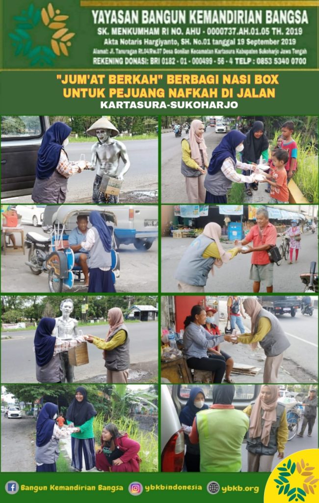 YBKB Indonesia, Yayasan Bangun Kemandirian Bangsa Sukoharjo, wakaf al-qur'an, wakaf sumur bor, wakaf lahan