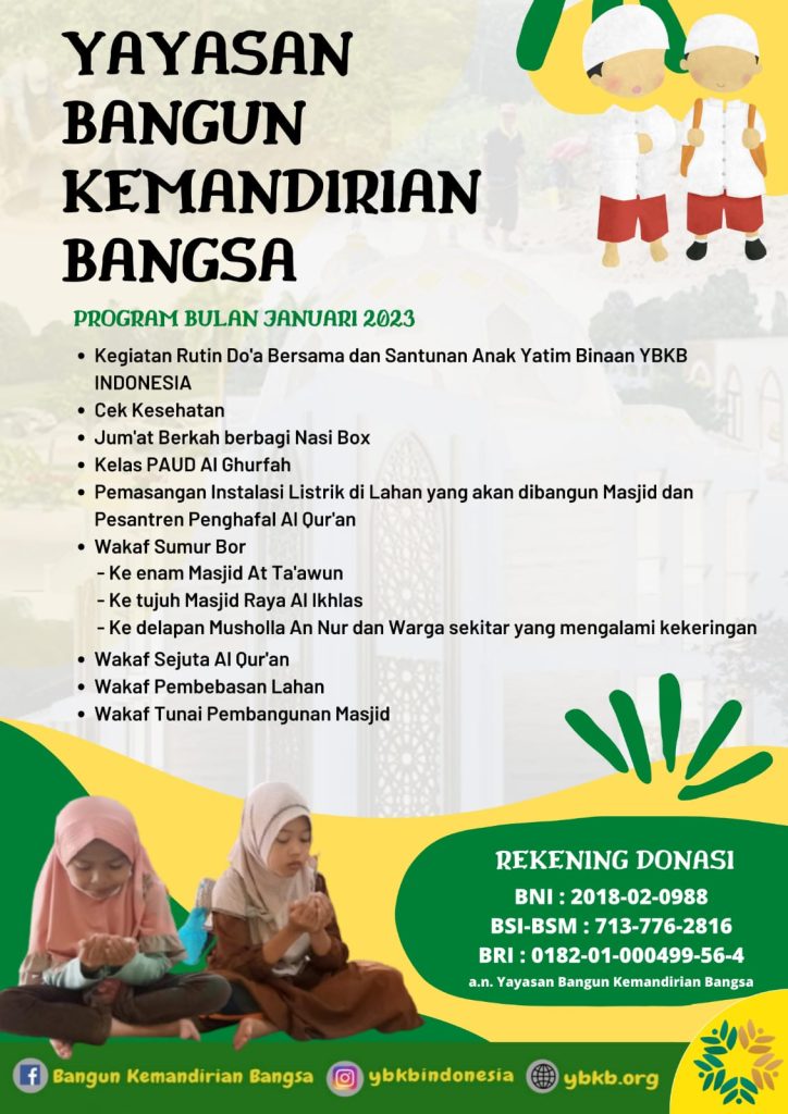 yayasan bangun kemandirian bangsa januari 2023