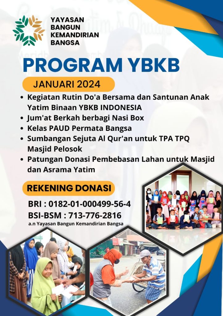 wakaf ybkb indonesia tahun baru 2024