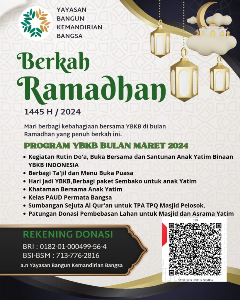 wakaf ybkb indonesia ramadhan 2024